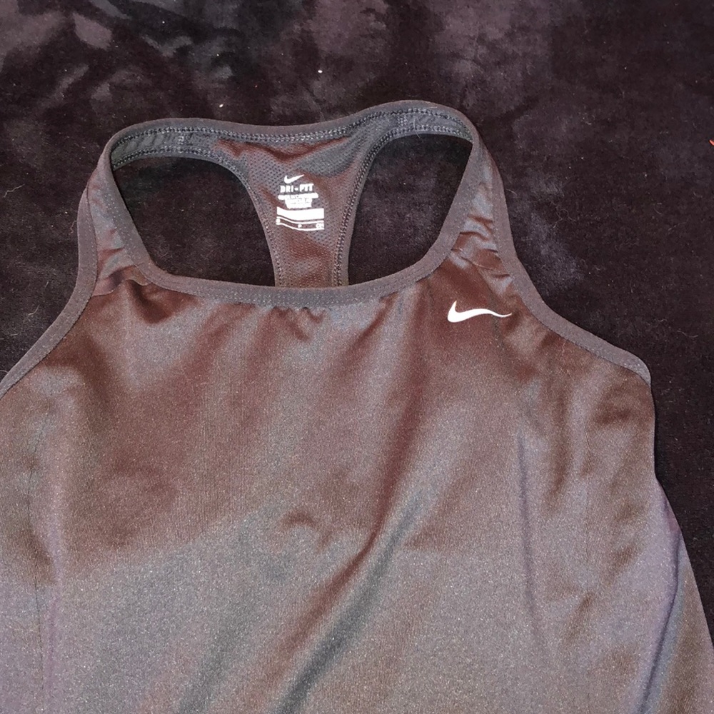 Nike built in sports bra running tank